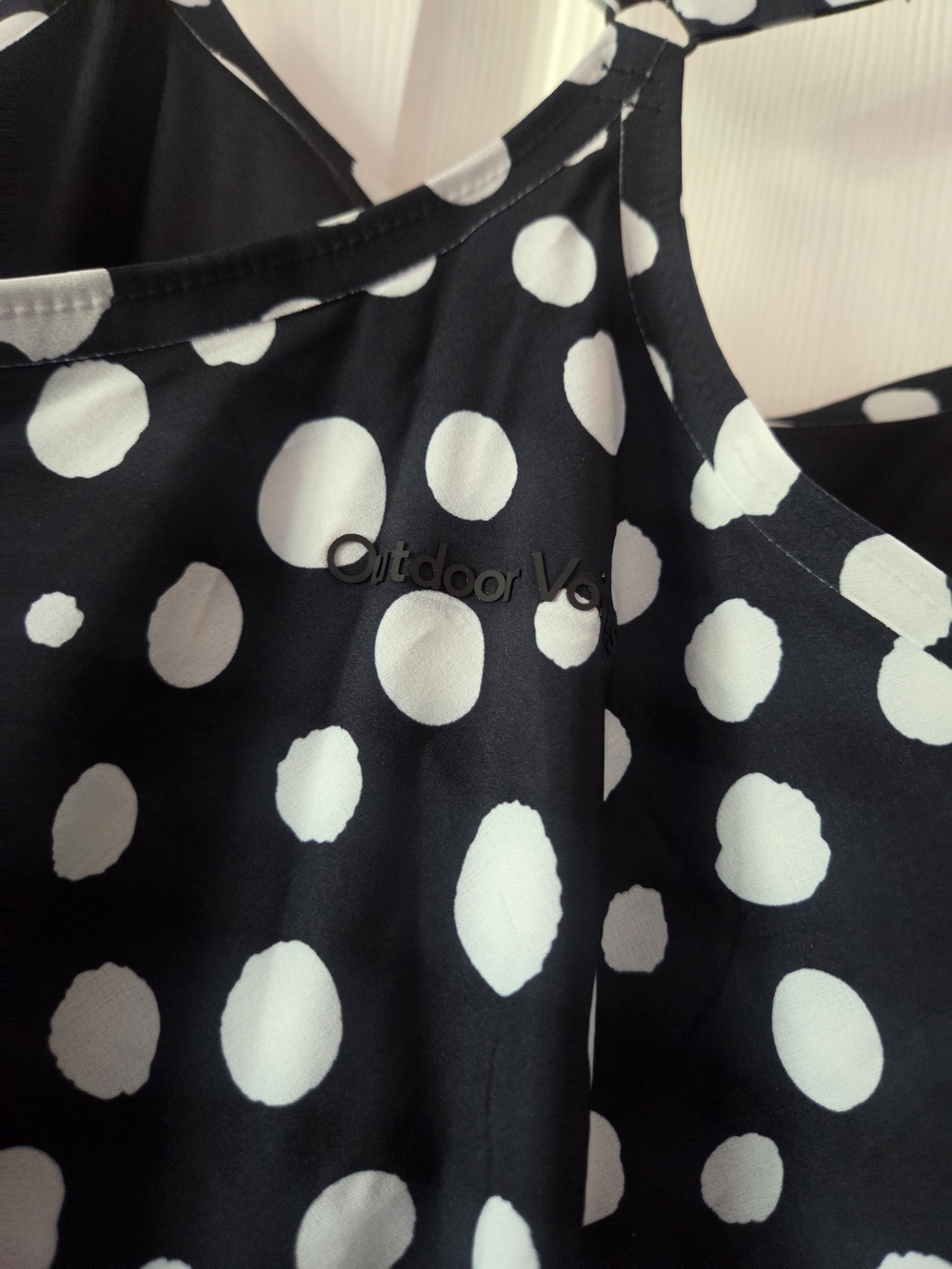 Outdoor Voices Womens Black & White Polka Dot Exercise Dress Size M NWT - Picture 6 of 7